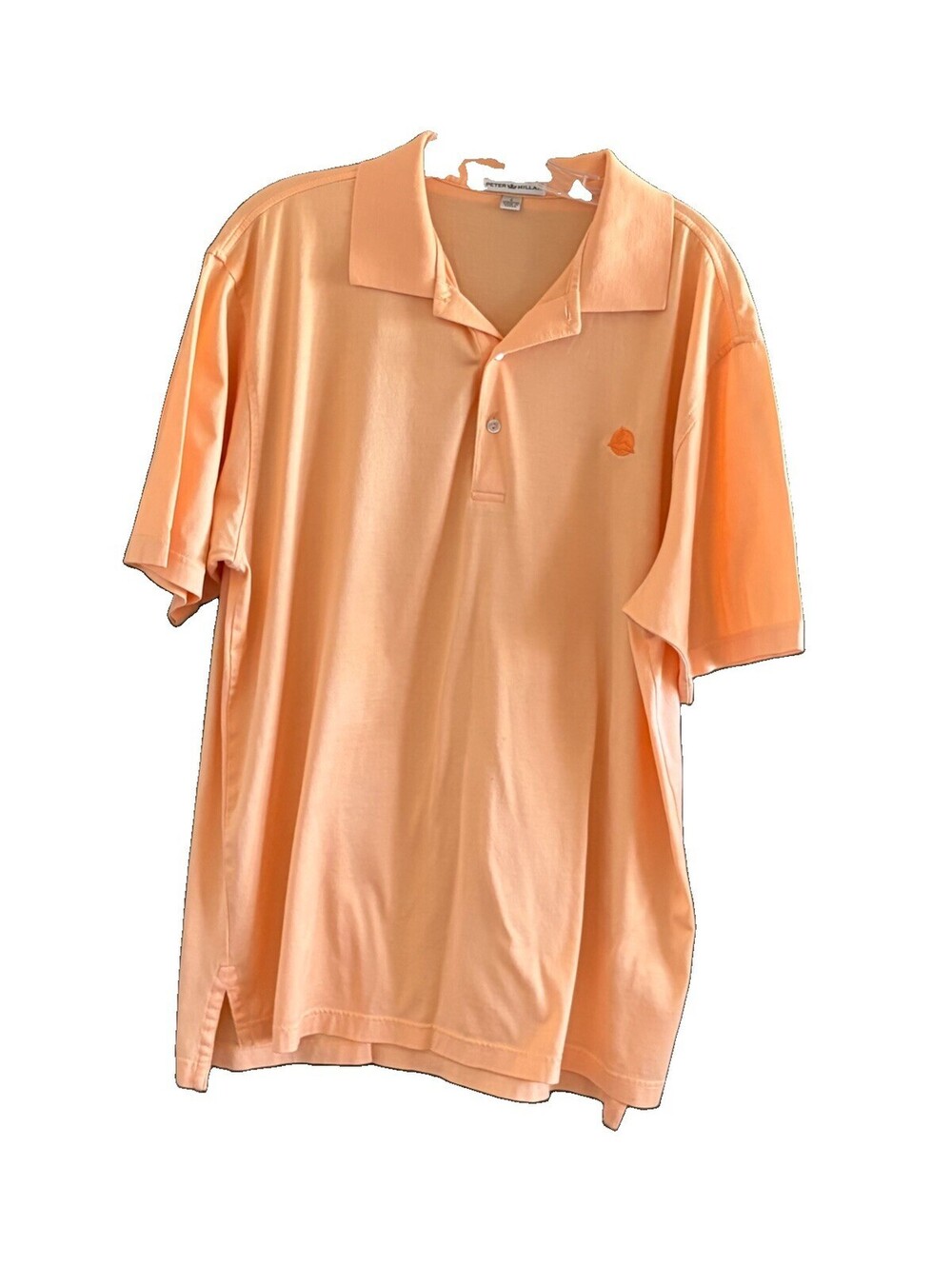 Peter Millar Summer Comfort Polo Shirt  Old Memorial Melon  button up Size Large